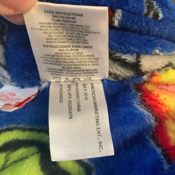 Avengers Boys Girls Robe 6-7 Blue yellow green red polyester Comics Marvel Super - Picture 4 of 6